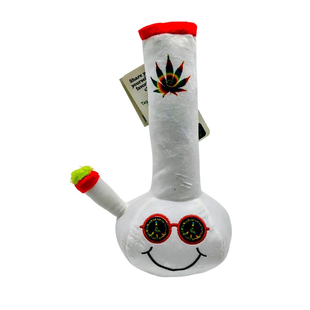 10" 420‑Inspired Bong Dog Toy – Billie Plush Squeaky Toy